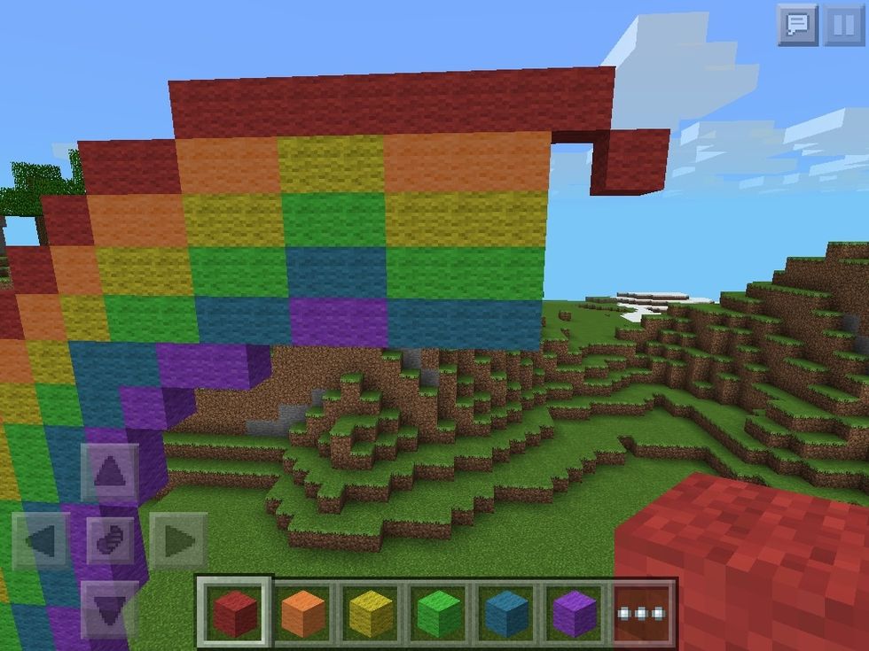 START TO COME DOWN HORIZONTAL