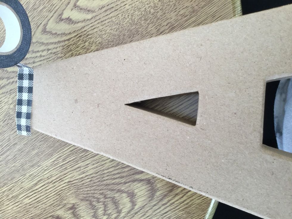 Start to cover the letter