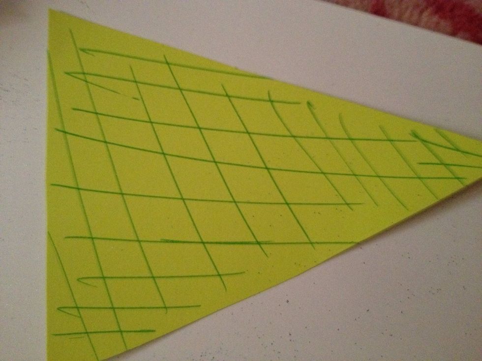 Start to decorate every triangle as u wish :)