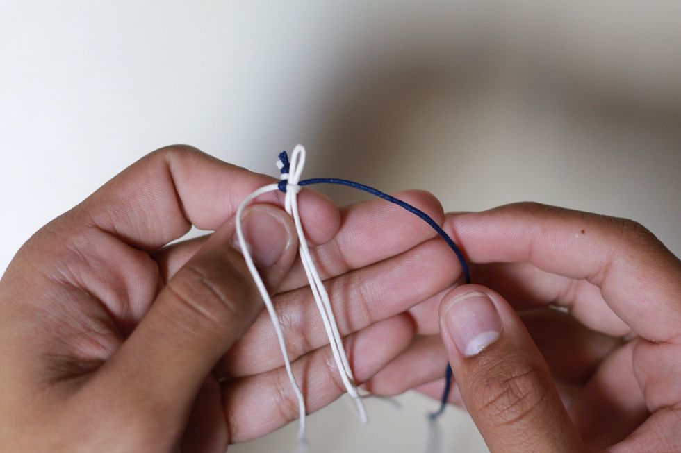 Start to do the cobra stitch. If you don't know how to do the stitch, check out my first Snap GUIs on how to.