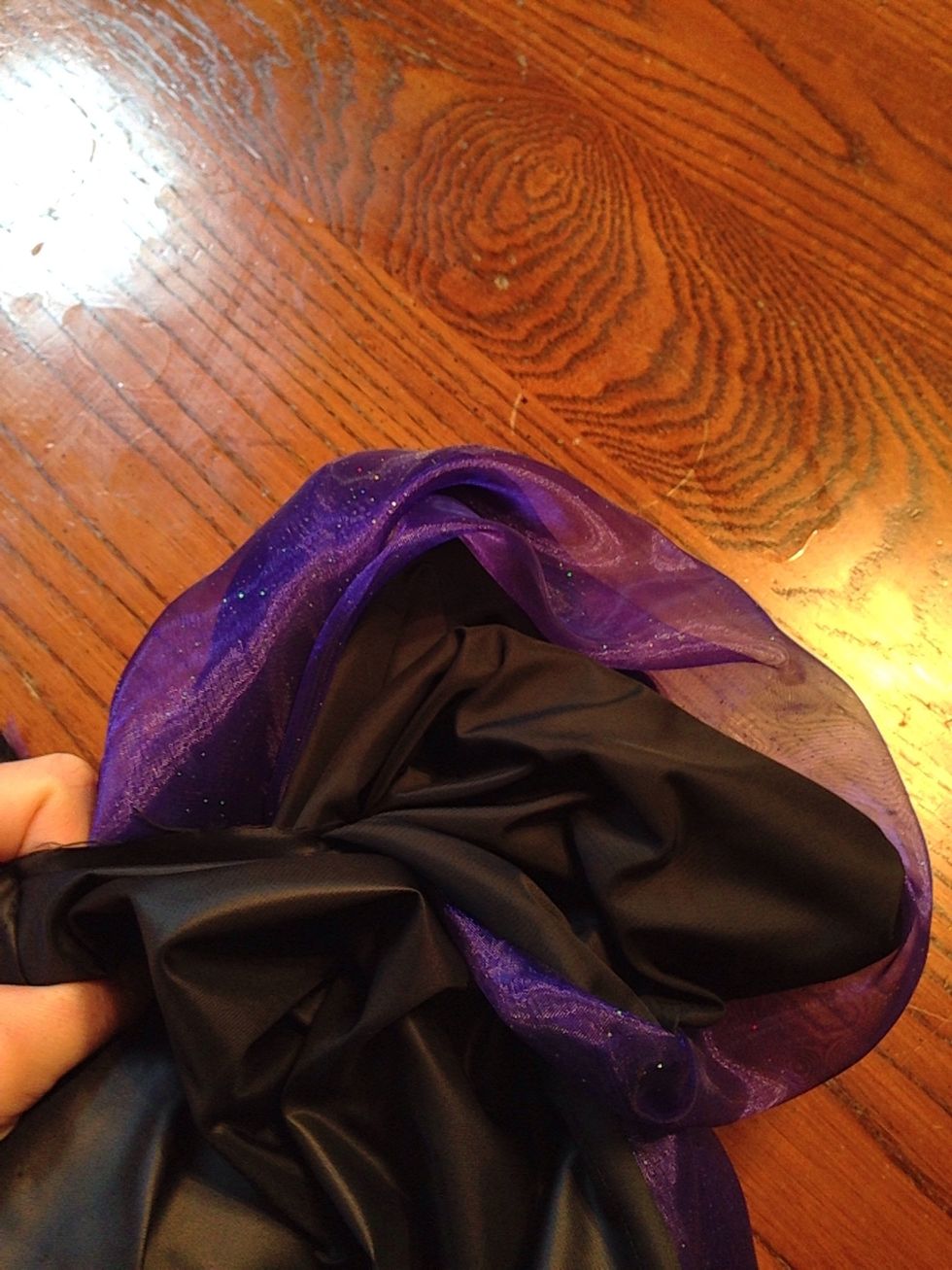 Start to turn it inside out.