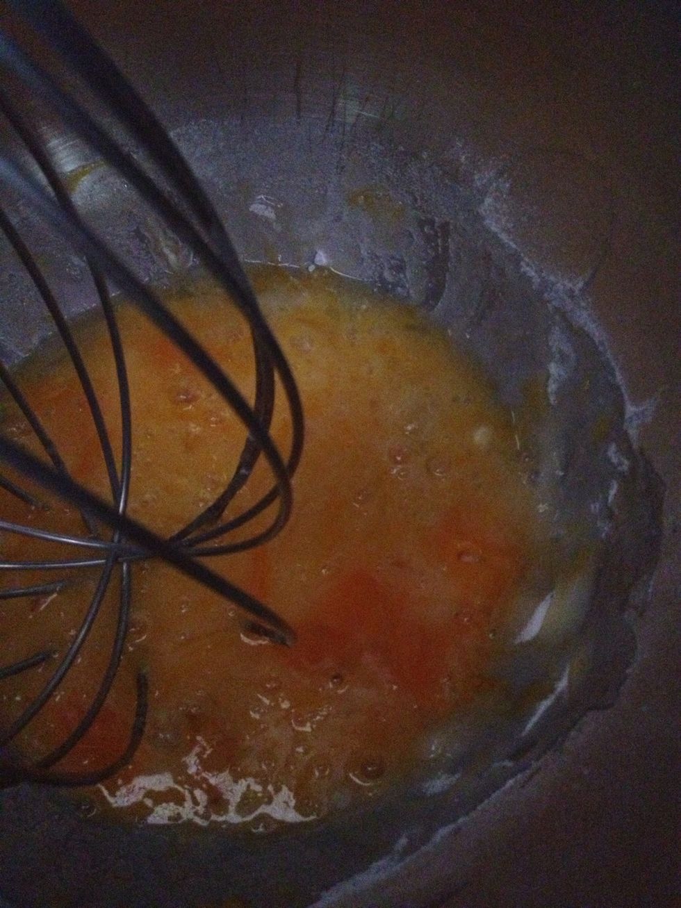 Start to whisk