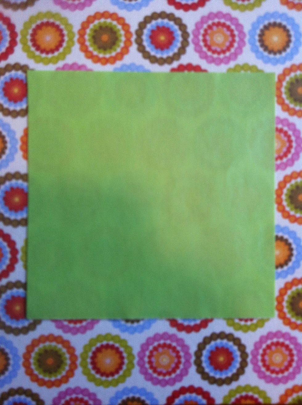 Start w/ a square of paper any size. This one is about 3inches. You can use printer paper. Anything really.