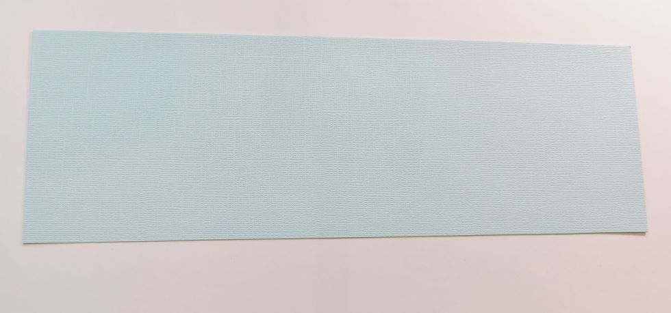 Start with a 4" X 12" rectangle for the base of your card.