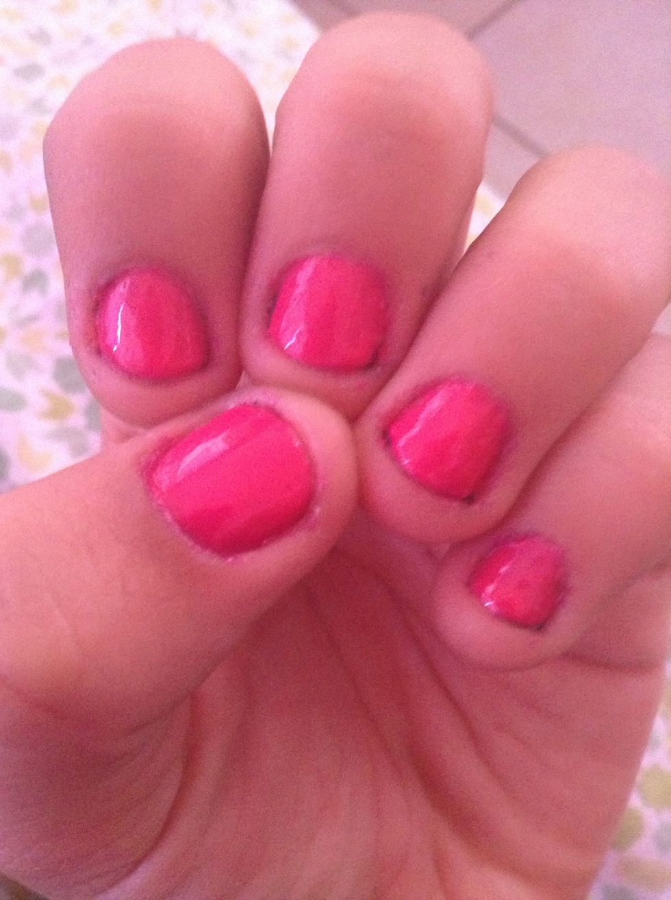 Start with a base coat i use this color alot! Only becuase i love the color