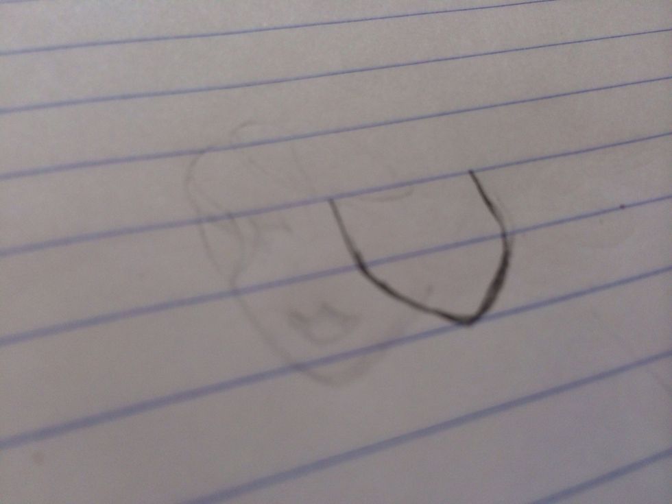 Start with a base. I always choose the head shape first, but you can start with her hair or clothes if you want.