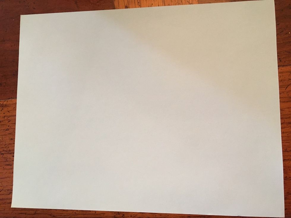 Start with a blank piece of paper