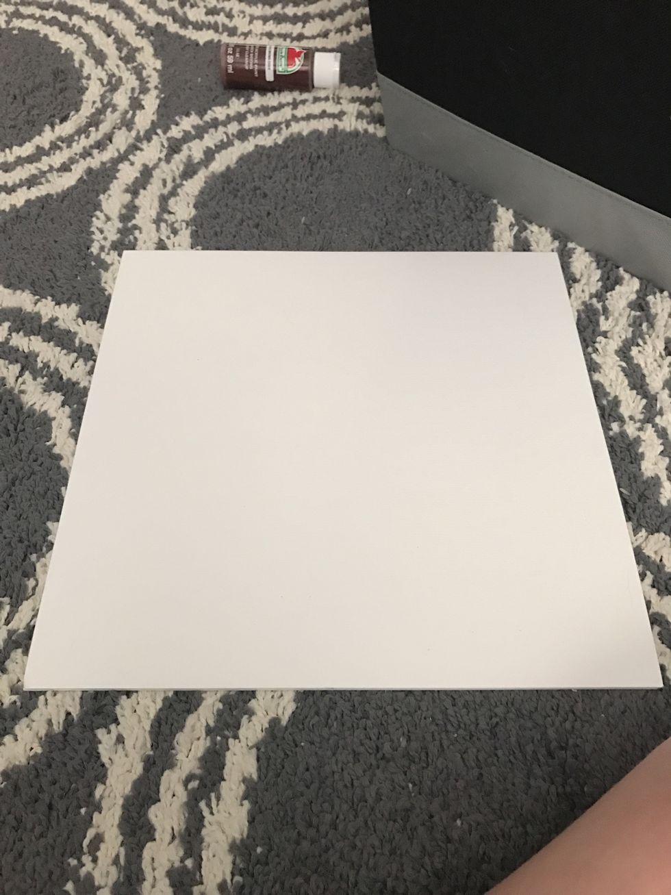 Start with a canvas or paper