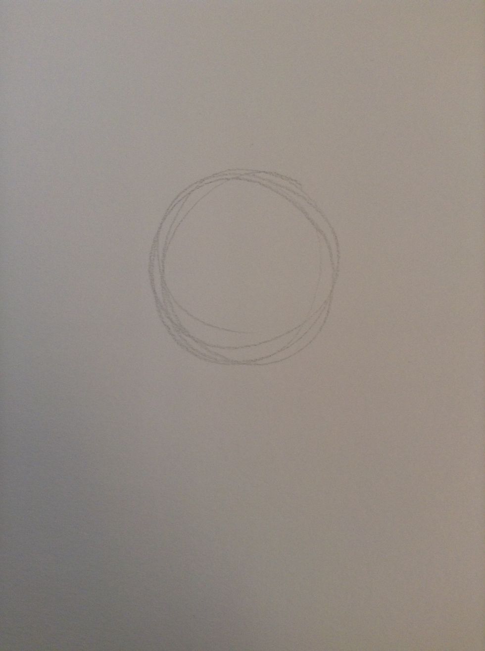 Start with a circle! It doesn't have to be perfect.