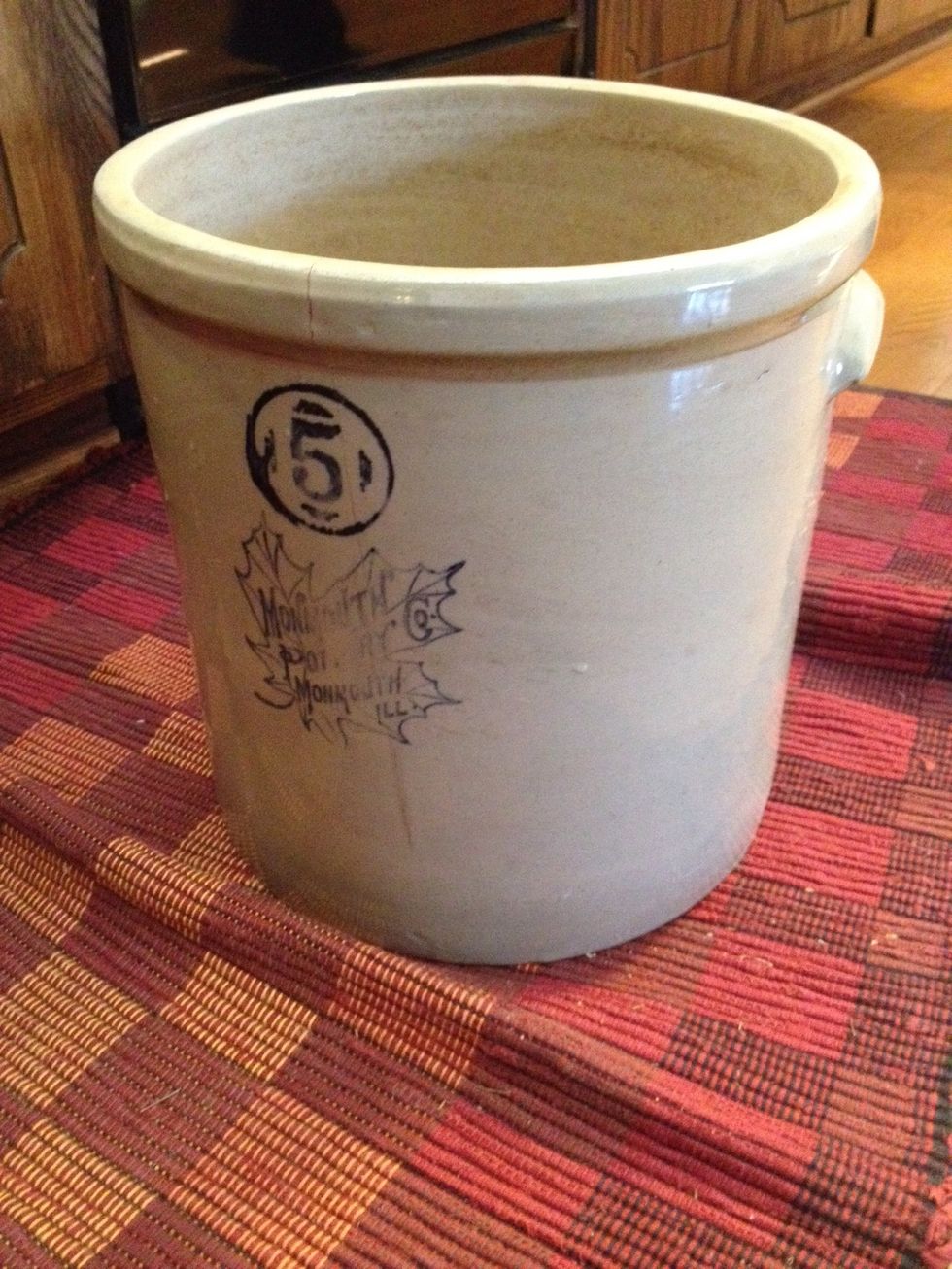 Start with a clean crock