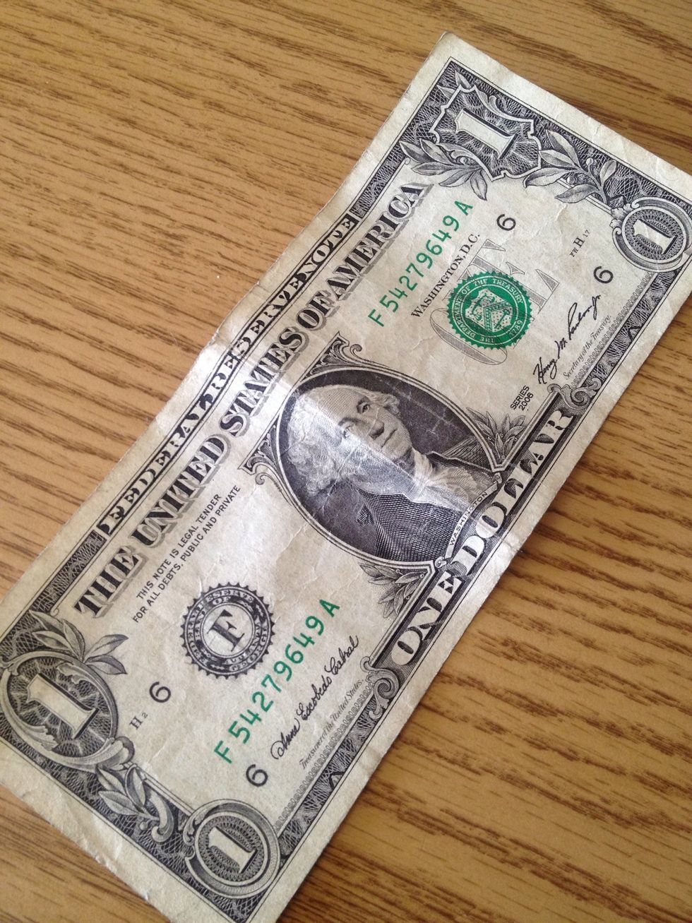 Start with a dollar.