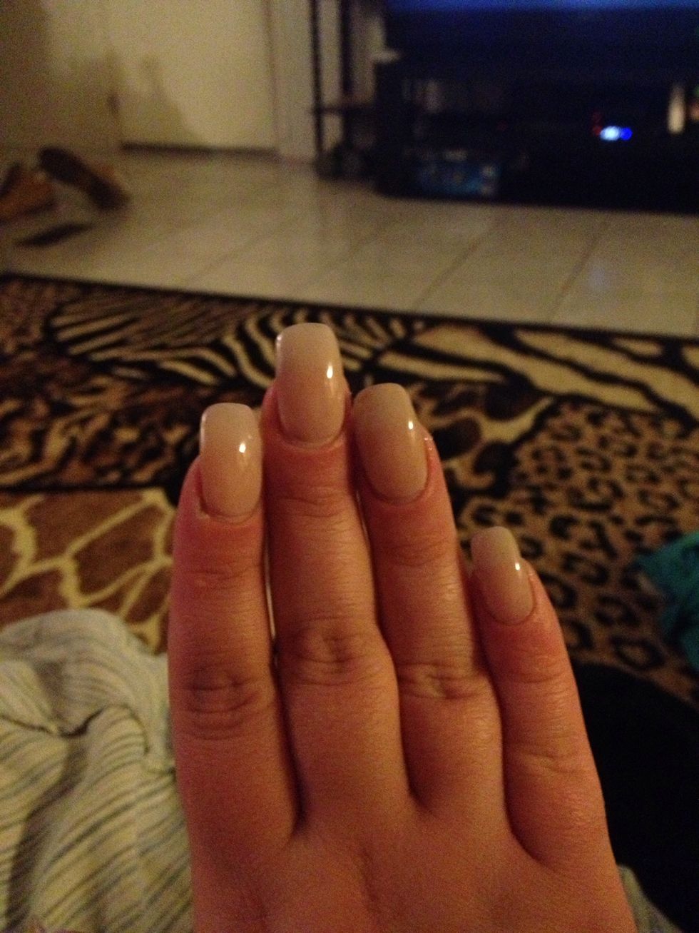 Start with a nude base color. I'm using Nina Ultra Pro in French Pink. It's anything but pink.