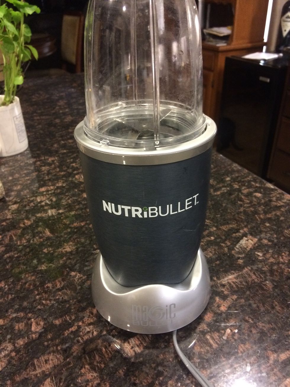 Start with a nutribullet or blender of choice