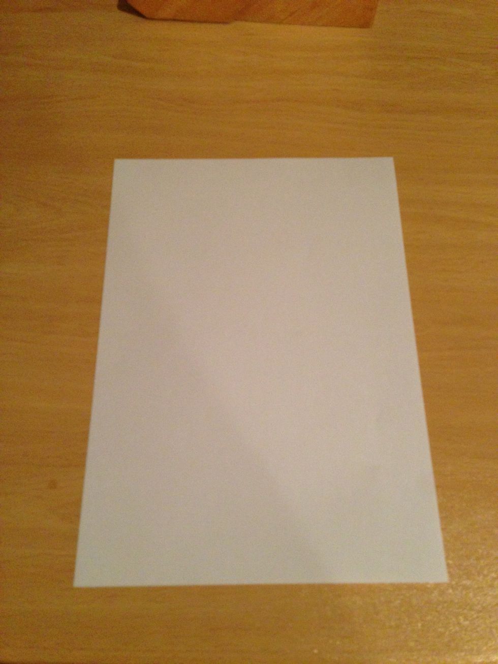 Start with a piece of paper on a smooth surface