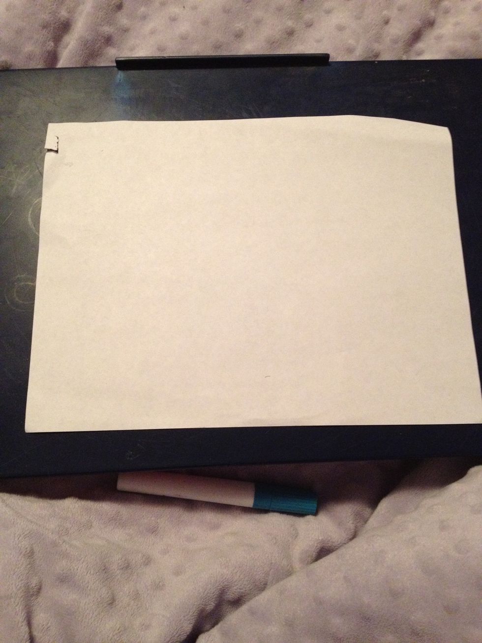 Start with a piece of paper.