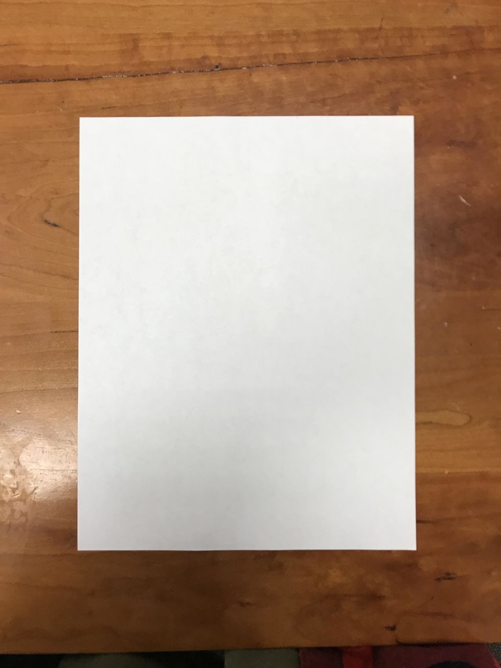 Start with a plain sheet of paper