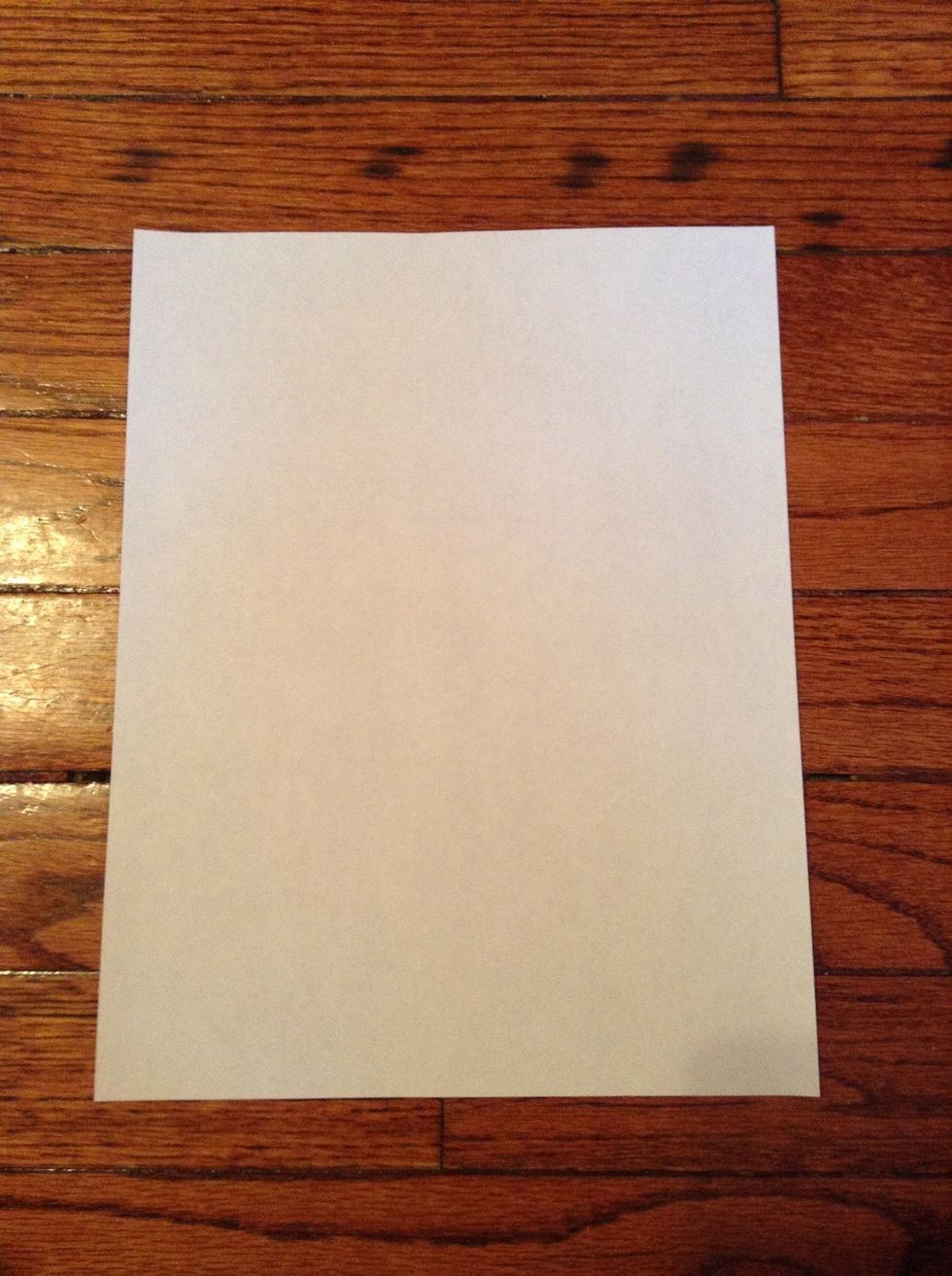 Start with a regular piece of paper.