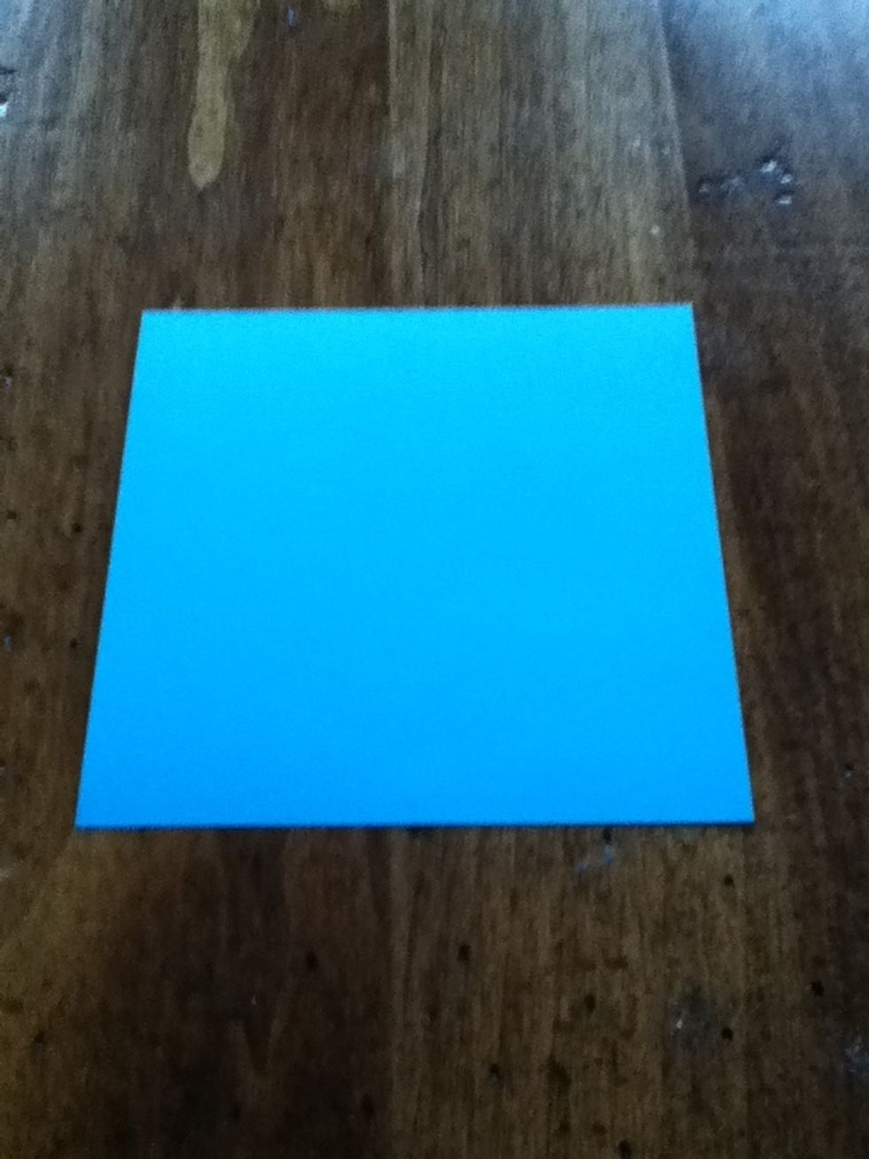 Start with a square piece of paper.