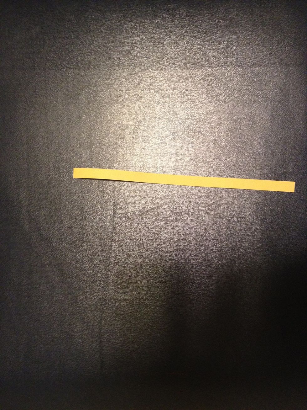 Start with a strip of paper. These can be bought at most craft supply places.