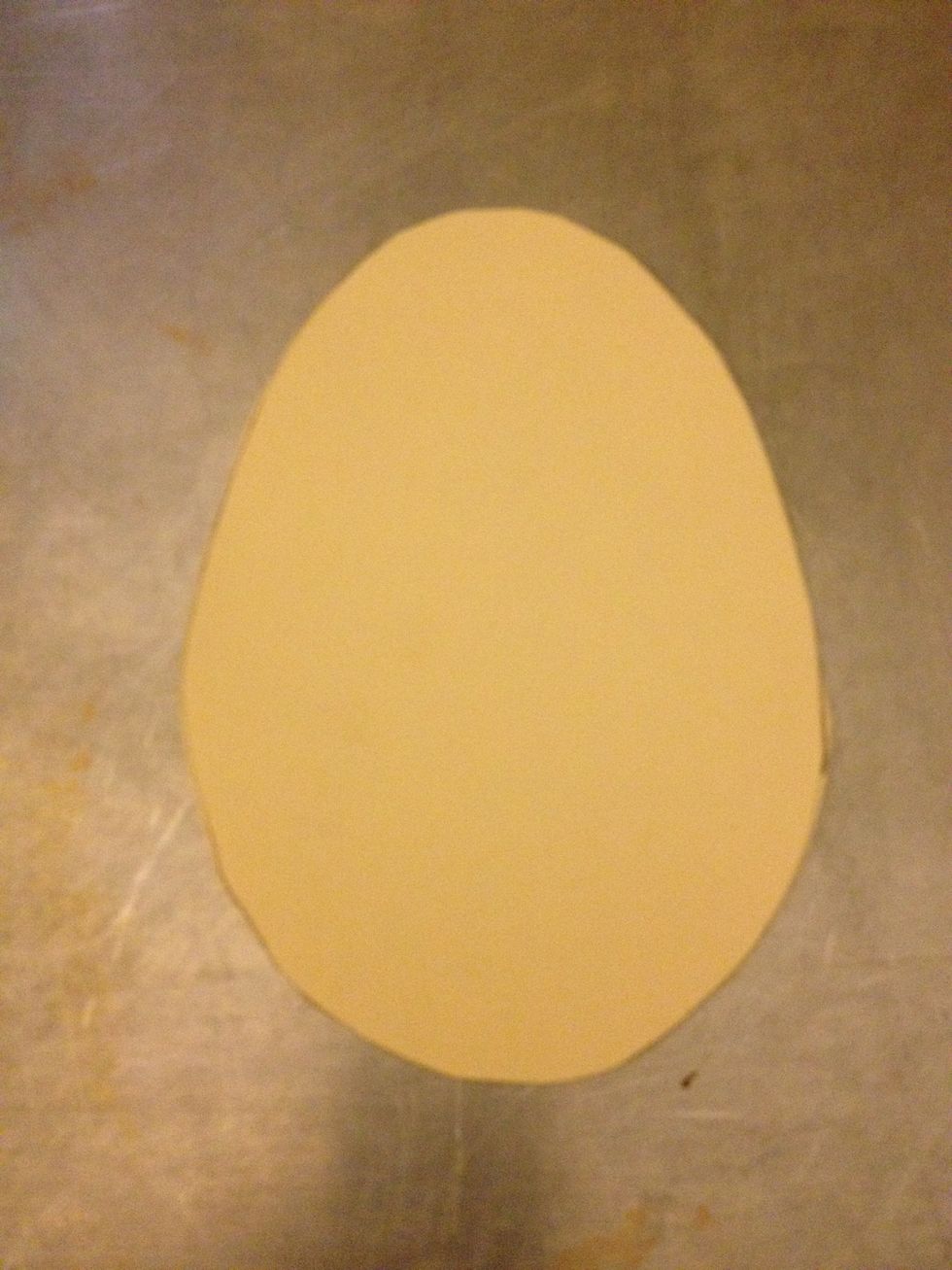 Start with a tag board egg cu out
