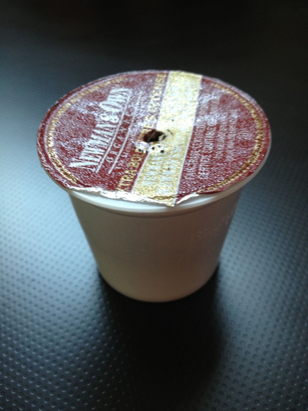 Start with a used K-Cup.