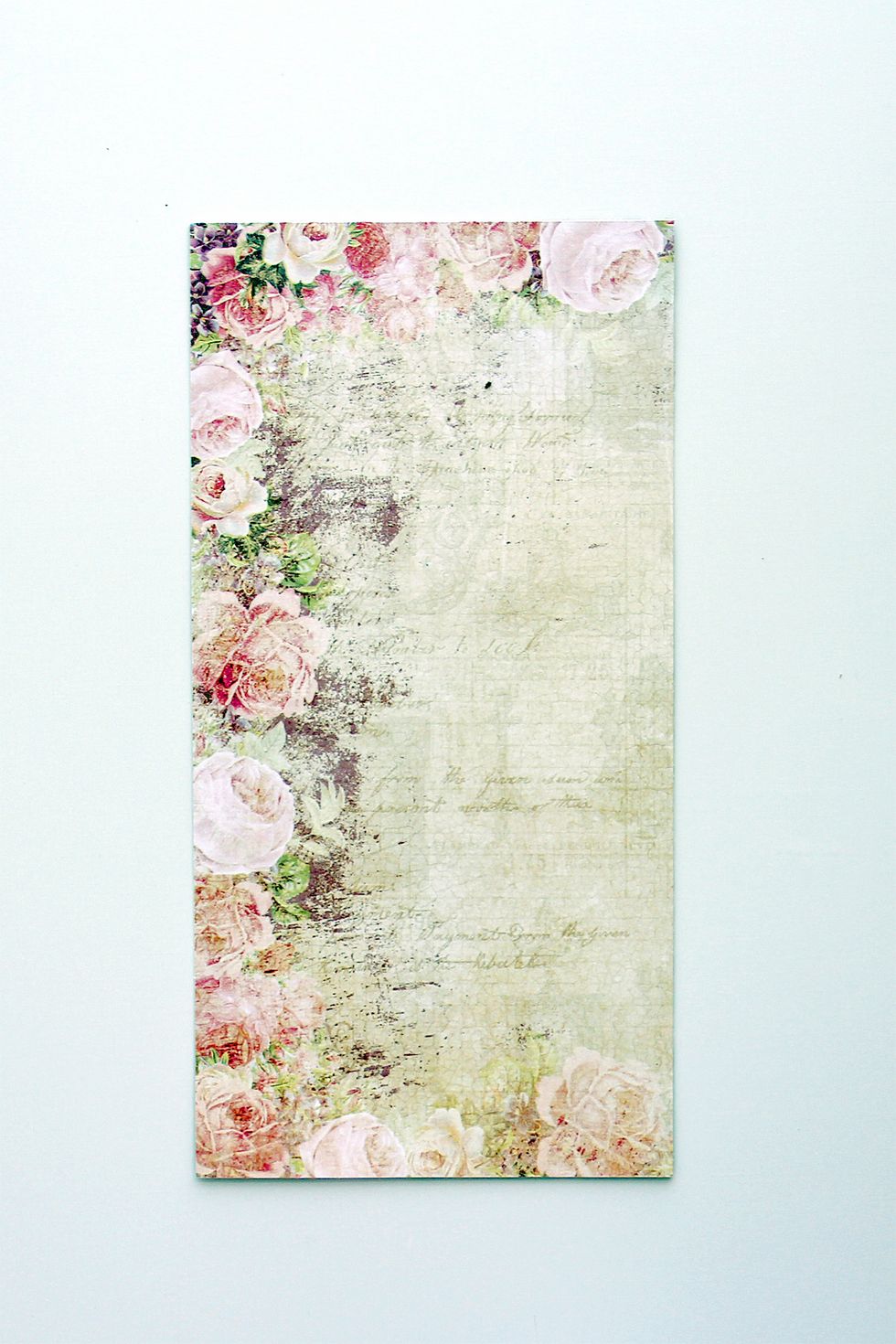 Start with a vertical card folded on the left side. (Folded card measures about 4.25" x 8.25")