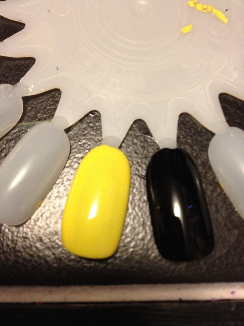 Start with a yellow base coat
