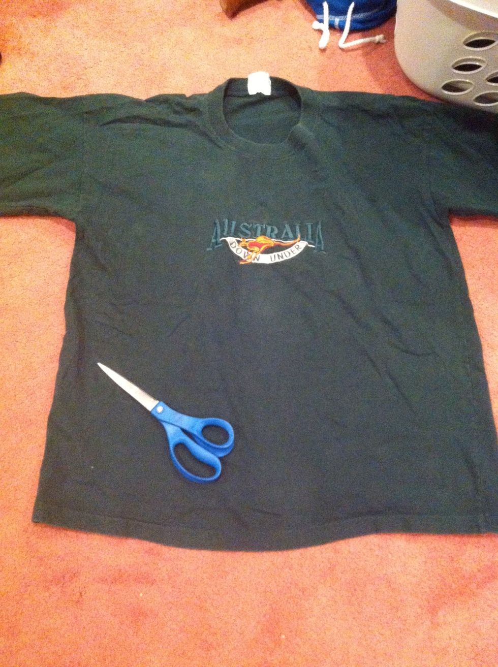 Start with an oversized t shirt like this one