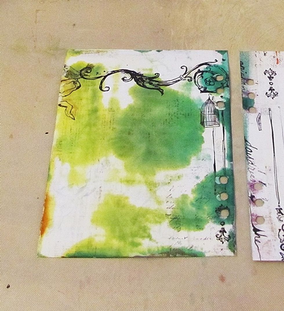 Start with art journal pages.