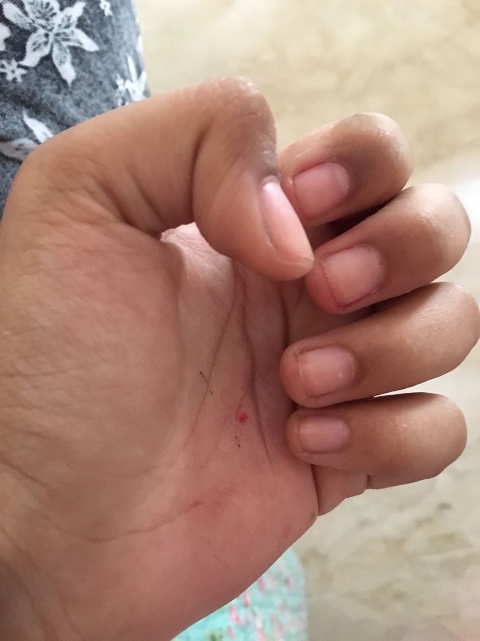 Start with clean nails. Apply base coat