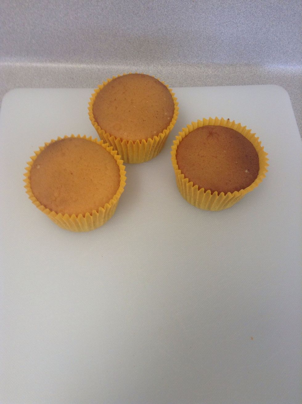 Start with desired amount of plain vanilla cupcakes