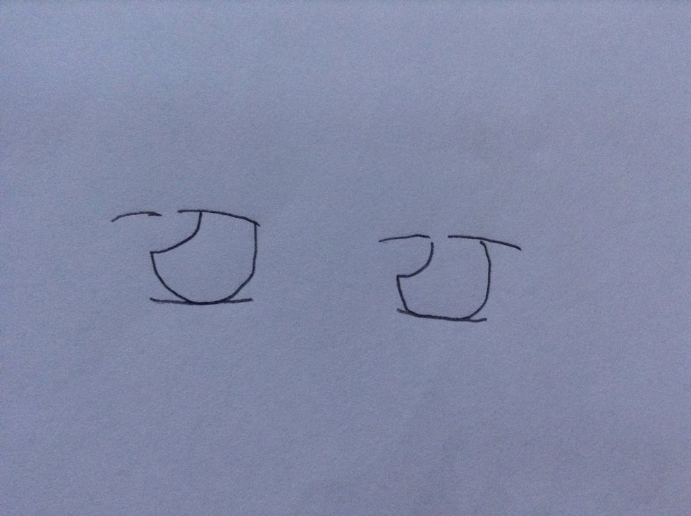 Start with drawing the eyes.