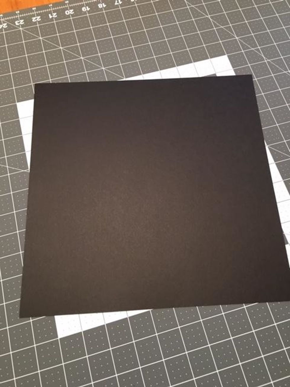 Start with one sheet of 12" x 12" Cardstock paper