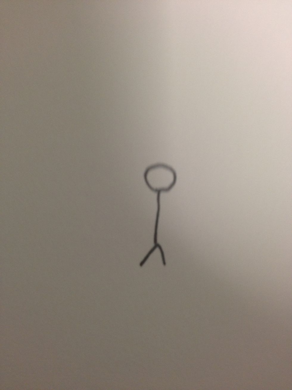 Start with part of a stickman