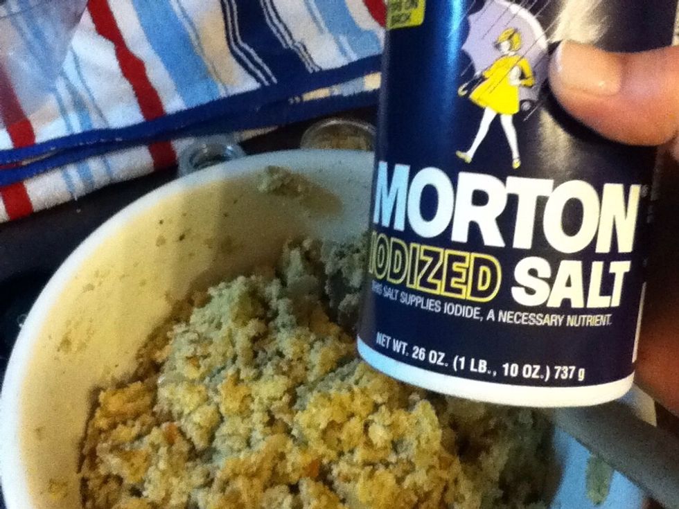 Start with salt. Sprinkle on. Stir. And taste.