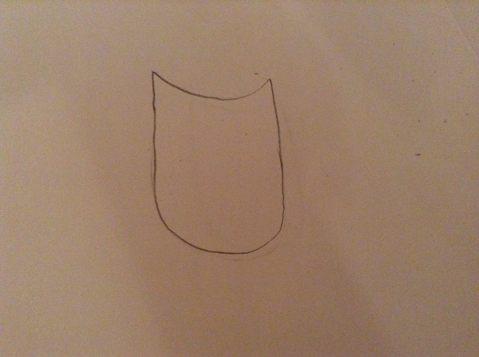 Start with the body shape like this