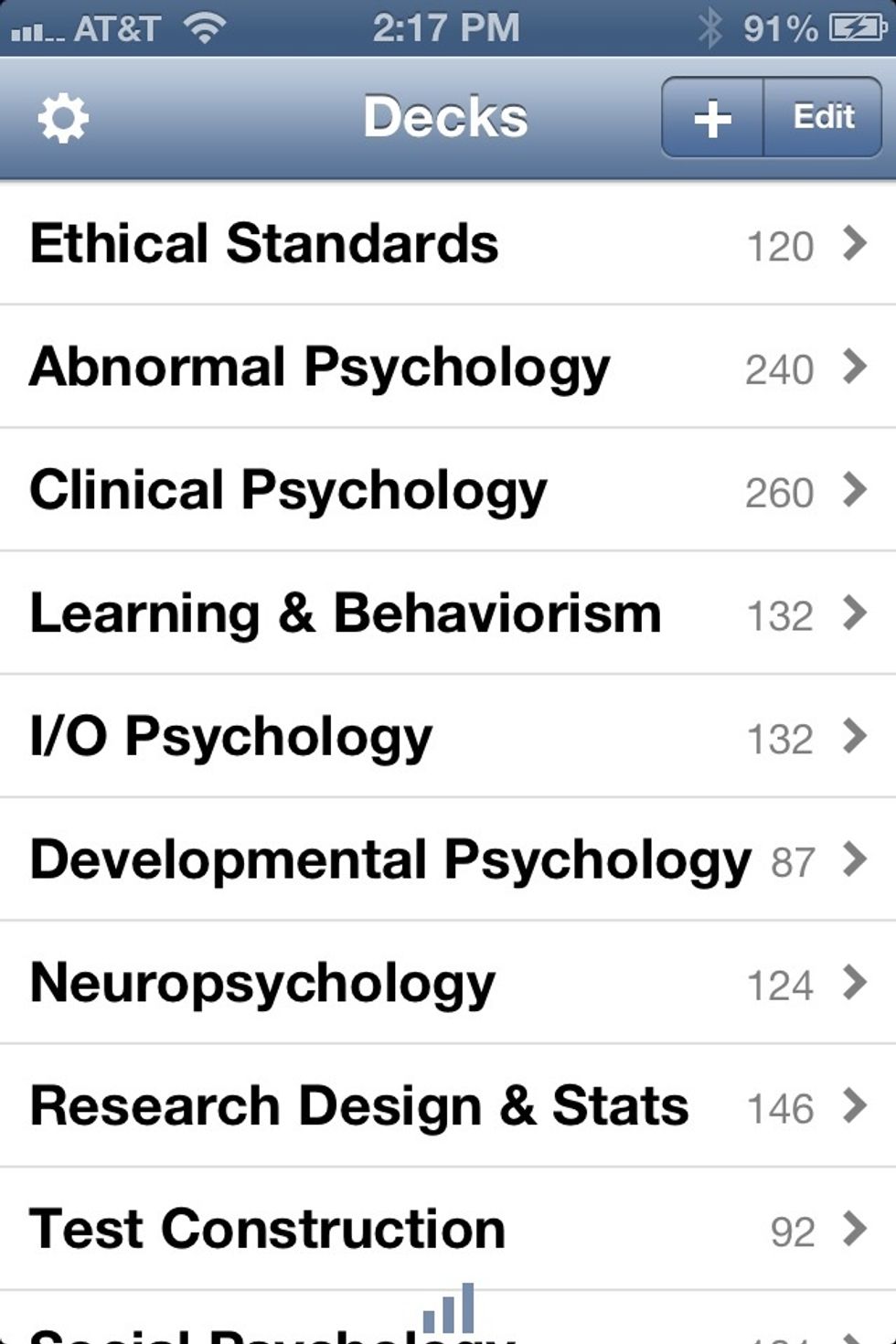Start with the first content deck, Ethical Standards, and study it until you consistently score 90% or higher; then do the same with each subsequent deck.