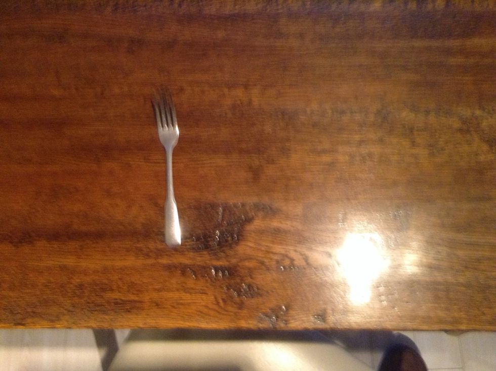 Start with the fork.