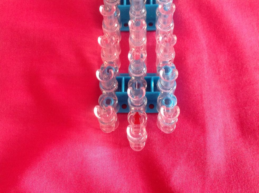 Start with the red arrow facing away from you.