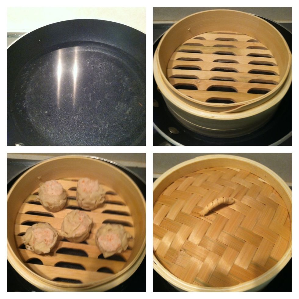 Start with the Shumai. It takes 5-8 minutes.