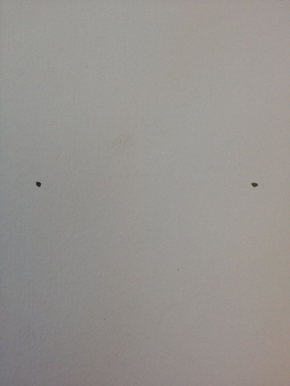 Start with two dots.