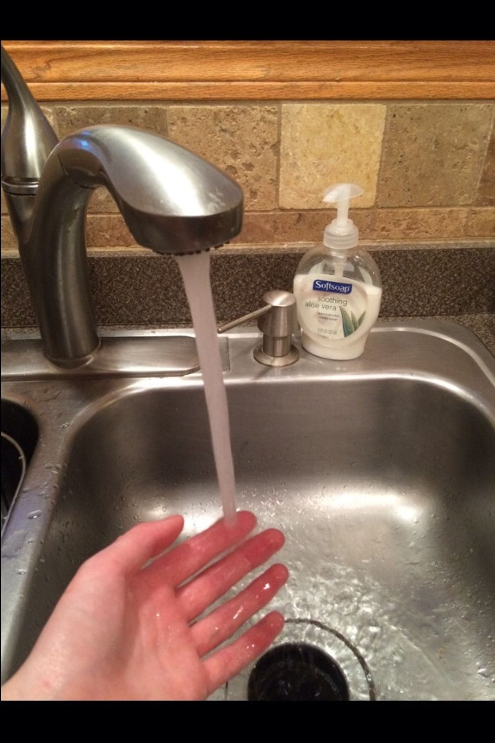 Start with washing your hands