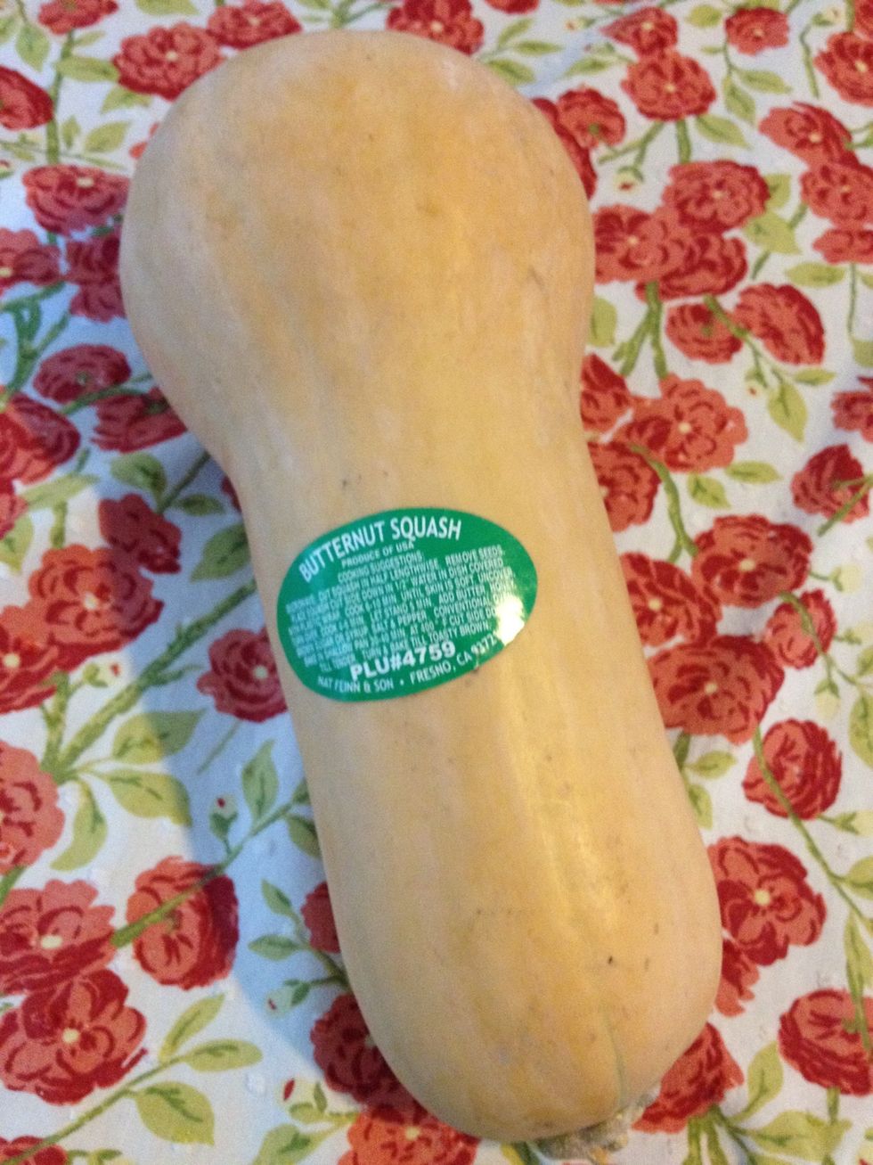 Start with your butternut squash.
