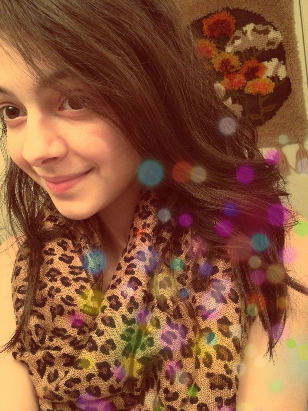 Start with your hair brushed out!