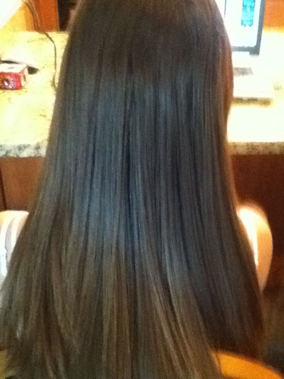 Start with Your hair perfectly straight