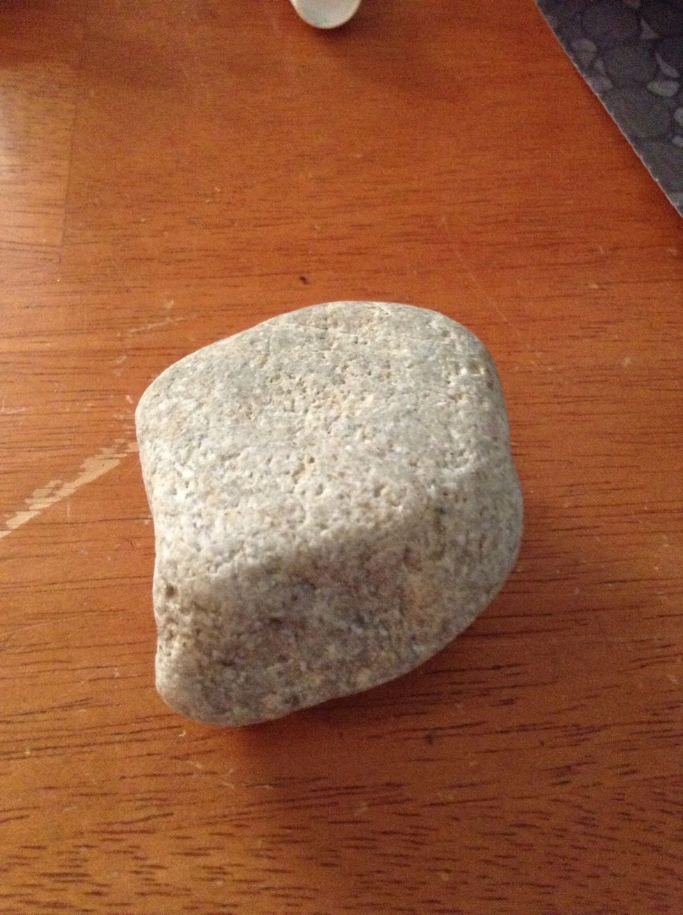 Start with your rock. You can get them almost anywhere! E.g Backyards, beaches, etc.
