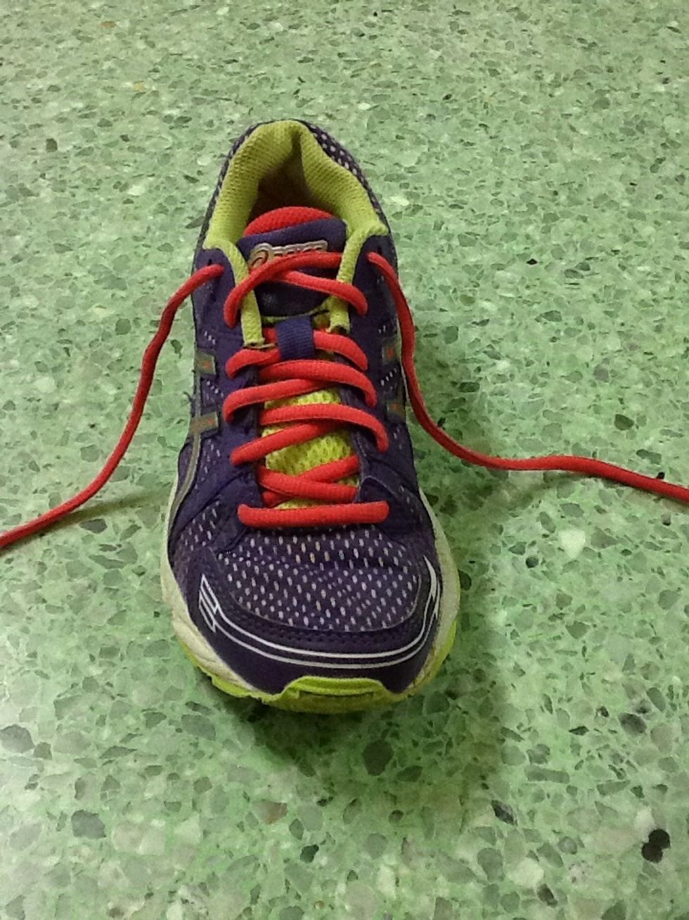 Start with your shoes untied