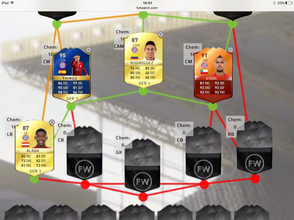 Start your back line.