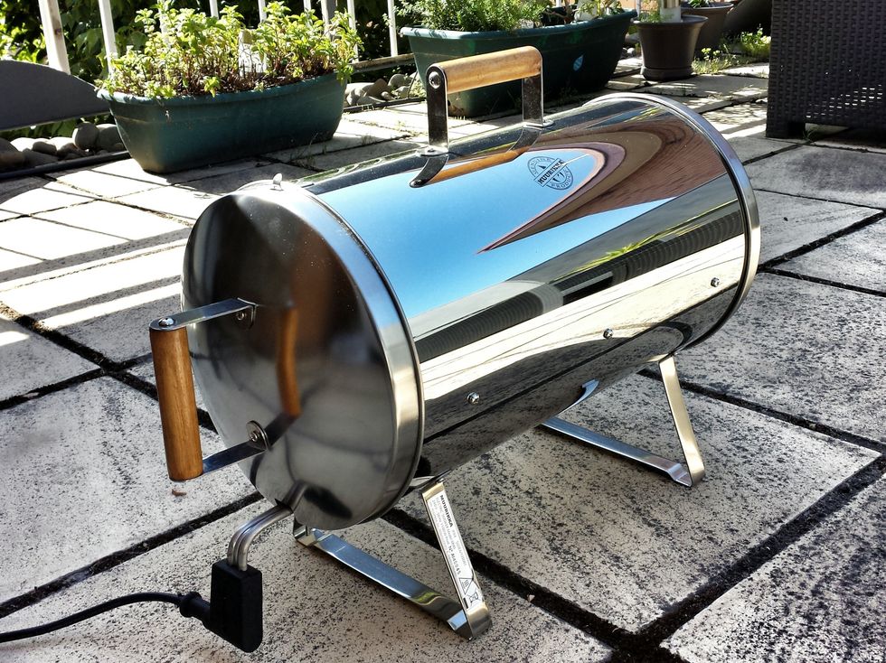 Start your smoker, wait till there is smoke and put in the Salmon tray.