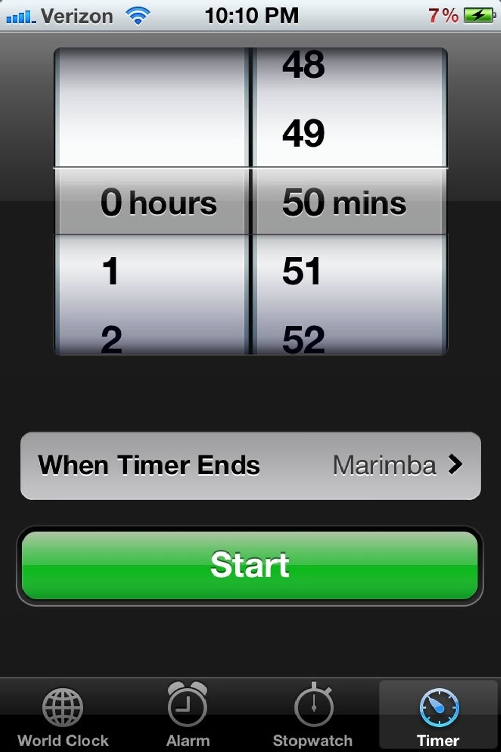 Start your timer for 50 minutes!